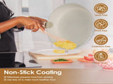 9Pcs Nonstick Cookware Set Kitchen Pots and Pans Set With Detachable Handles Tempered Glass Lids 85120583