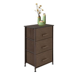 ZUN 3-Tier Dresser Drawer, Storage Unit with 3 Easy Pull Fabric Drawers and Metal Frame, Wooden 43484601