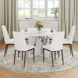 Round Dining for 4-6, 42 Inch Modern Kitchen Small Dinner MDF Kitchen Dinning N752P186173K
