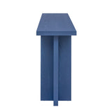 U_STYLE Vintage-Inspired and Ash Wood Veneer ConsoleTable with T-Leg Design,Suitable for N711P241289V
