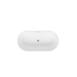 59" Acrylic Freestanding Bathtub, Modern & Contemporary Design Soaking Tub with Toe-tap Drain in W2568P166062