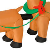 8 Feet Christmas Decoration Christmas Inflatable Santa Rides Sled 01324461