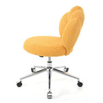 ZUN 360&deg;Swivel Height Adjustable,Swivel Chair,Teddy fabric,home office chair W680P143491