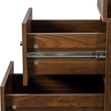 70.87" H Display Storage Cabinet , 4-Tier Shelf, 3 Side Drawers , Modern Wooden Tall Bookshelf W331P281206