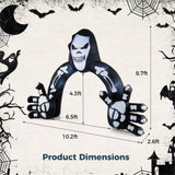 10.2x8.7ft Giant Grim Reaper Inflatable Arch - 8 LED Lights, Built-in Blower for Easy Inflation, 60917462