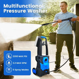 Electric Washer, Electric Power Washer with Rotatable Nozzles, 3200 PSI Max 2.2 GPM High 80733947