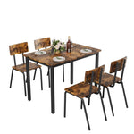 ZUN 5-Piece Dining Table Set with 4 Chairs, 43" Kitchen Table & Chairs Set for 4, Dining Room Table with W578133461