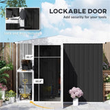 Steel Storage Shed Garden Tool house 7' x 4' White-AS 90928192