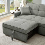 3 in 1 Convertible Sleeper Sofa Bed, Modern Fabric Loveseat Futon Sofa Couch Pullout Bed, Small Love W2318P265840