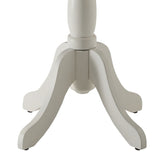 White Side Table with Turned Pedestal B062P181369