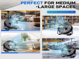 US Standard MLD-30 Industrial Drum Fan, 30 Inch 110V 230W High Velocity Floor Fan, 3 Speed Heavy 81794691