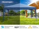 3 x 3m Practical Waterproof Right-Angle Folding Tent Blue 72965442