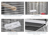 Bird Cage Starter Kit with Detachable Rolling Stand 28106760
