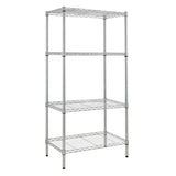 4-Shelf Adjustable Wire Shelving Unit Chrome 18659891