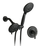 Classic High Pressure Single Handle 6-Spray Patterns Rain shower Head with Handheld Shower W121942870