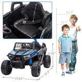 ZUN 12V kids Ride On Mini UTV, Electric Car with Front LED Lights and Horn, Single Seat with a Safety W2181137739