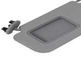 Front Driver Visor fit for Toyota Corolla 2009-2013 74320-02711-E0 Gray Direct Fit 73732912