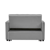 NEW Grey Velvet Loveseat Sofa Bed W588P261317