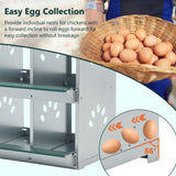 8 Room Metal Chicken Nesting Boxes 8 Compartment Egg Coop 82697755