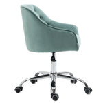 ZUN COOLMORE Velvet Home Office Desk Chair, Modern Cute Computer Chair, Wheels Height Adjustable W39541832