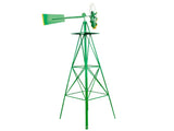 8FT Weather Resistant Yard Garden Windmill Green 92608943