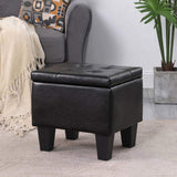 Large Storage Ottoman Bench Set, 3 in 1 Combination Ottoman, Tufted Ottoman Linen Bench for W142083040