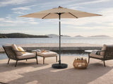 9FT Outdoor Patio Umbrella Outdoor Table Umbrella with Push Button Tilt and Crank, Market Umbrella 6 32782331