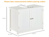 Bathroom Cabinet with 2 Doors and Shelf Bathroom Vanity white-AS Prohibited by 36907874