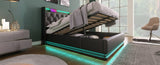 Full size Upholstered, 360 surround LED function, Buttons/Apps/Remote Control, hydraulic storage N736P188806B