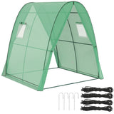 Greenhouse with 2 Doors 6' x 6' x 6.6', Green 58794272