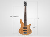 44 Inch GIB 4 String H-H Pickup Laurel Wood Fingerboard Electric Bass Guitar 82198369