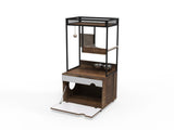Cat Litter Box Enclosures with Cat Tree Tower, Cat Furniture ,Cat Cabinet W1687106558