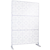 Outdoor & Indoor Privacy Metal Privacy 76" H48" W, Freestanding Decorative Privacy W465P193212