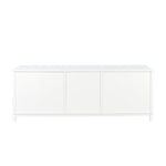 ZUN Modern White TV Stand with Drawers and Cabinet for Organized Entertainment Center W1778140562