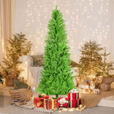 7ft artificial Christmas tree, 1028 branches, 84 inches high, flame retardant PVC, Green 00440339