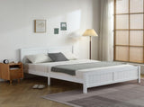 FCH Queen Pine Single-Layer Core Vertical Stripe Full-Board Curved Headboard With The Same Bed Tail 83746099