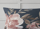 8 Piece Cotton Comforter Set Navy Cal King B035128844