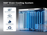 ORIKOOL Chest Freezer 7.0 Cu.ft Solid Top Commercial Deep Chest Freezers with Lockable Stay-Open Lid W2095126140