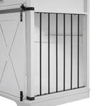 ZUN Single pull indoor pet cage-white 41708623