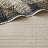 6 Piece Reversible Plaid Daybed Cover Set Neutral Daybed B035P266679