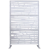 Outdoor & Indoor Privacy Metal Privacy 76" H48" W, Freestanding Decorative Privacy W465P193227
