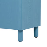 TREXM 4-Door Buffet Cabinet with Storage, Wood Sideboard Cabinet with Unique Arc Handles and N715P264916M