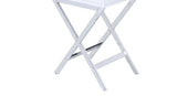 Coleen White & Chrome Finish Accent Table B2726P270992