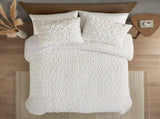 Full/Queen Ruched Fur Down Alternative Comforter Set B03597269