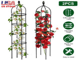 2 Packs Garden Obelisk Trellis 5.9FT Plants Tower for Climbing Plants Flower Vegetable Vine Support 84045793