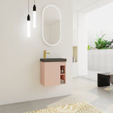 ZUN 20'' Floating Wall-Mounted Bathroom Vanity with Resin Sink & Soft-Close Cabinet Door 70026812