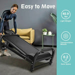 ZUN Folding Manual Walking Treadmill, Non-Electric Treadmill with Armrests and LCD Display, Suitable for W1205P167736