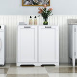 Laundry Cabinet with Doors and shelf, Tilt-Out Laundry Hamper, Freestanding Style, Adjustable Shelf, W331P280824