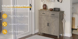 Kitchen Storage Cabinet, Modern Farmhouse Buffet Cabinet with Storage, Coffee Bar with Drawers and W2386P207776