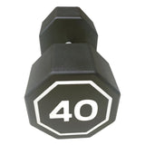 40LBS APOLLO IR3920 Premium Octagonal Dumbbell, Large Numbers, Hard Chrome Plated Handle Dumbbells 75625229